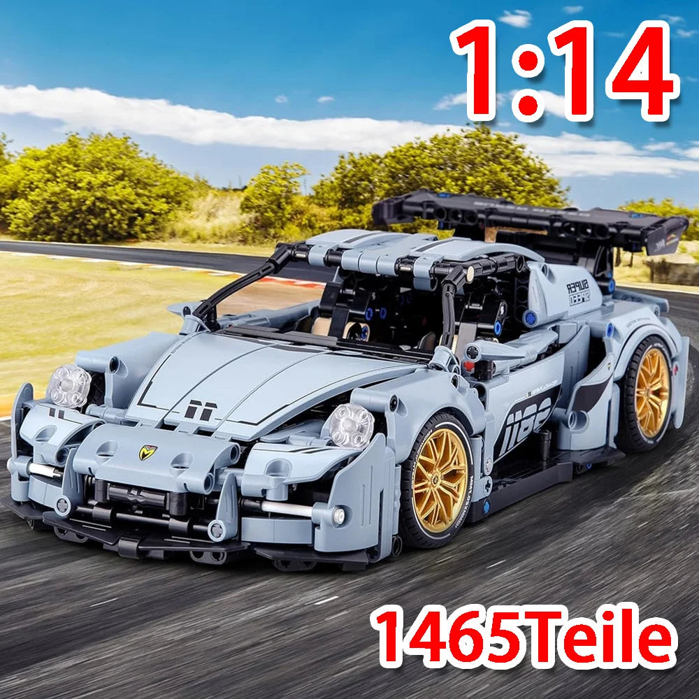 Voiture de Course 1:14 en Blocs de Construction – 1456 Pièces – Modèle Technic