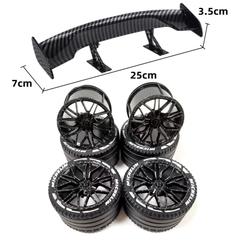 Accessoires effet fibre de carbone pour voitures MOC – Pièces de personnalisation