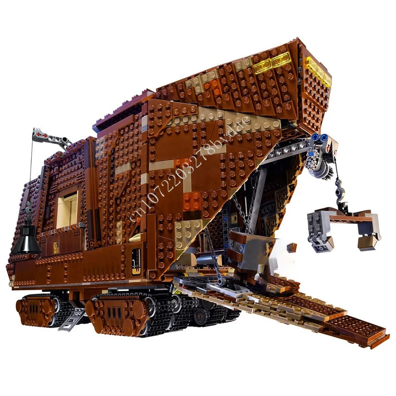 Maquette Sandcrawler – 3296 Pièces | Véhicule Spatial MOC à Construire