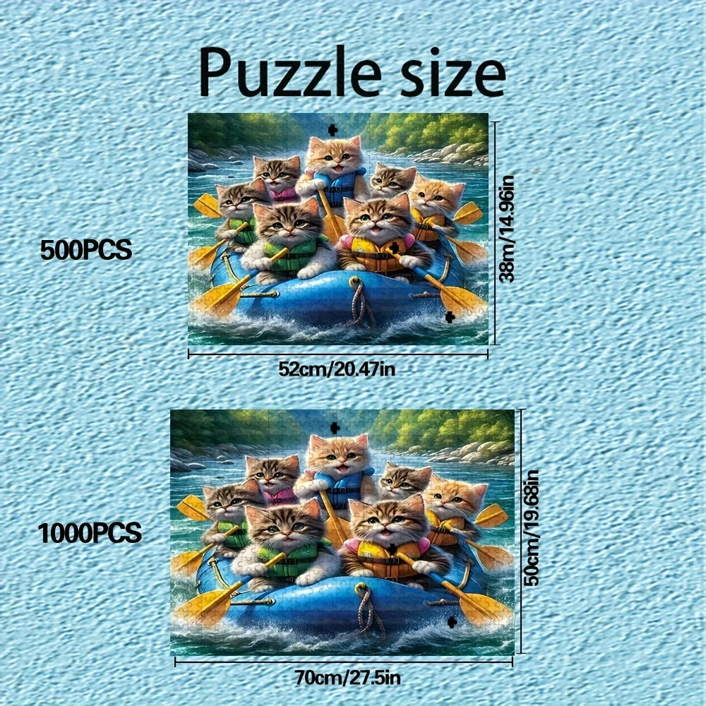 Puzzle pour adultes 500 ou 1000 pièces – Jeu de détente et de réflexion