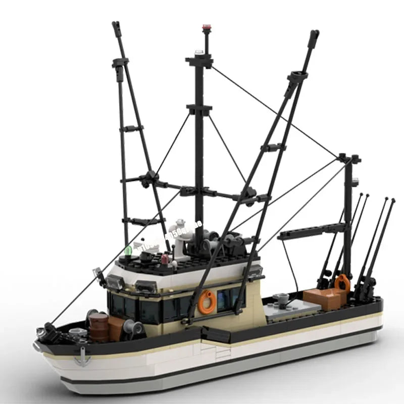Maquette 3D en Bois Chalutier de Pêche – Puzzle 611 Pièces à Construire