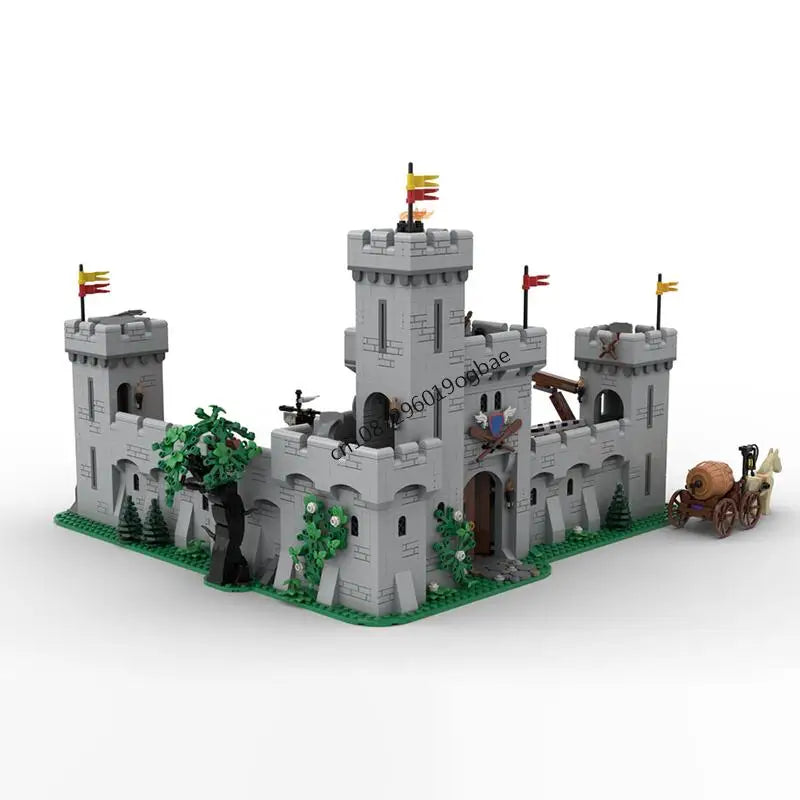 Port Médiéval des Chevaliers du Lion MOC – 2803 pièces