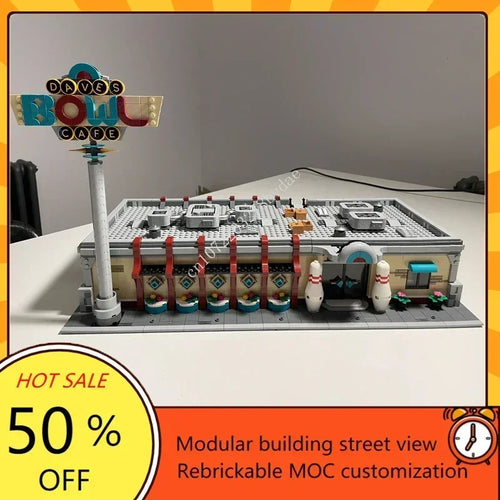 Bowling rétro à construire – 2779 pièces – Kit de construction MOC