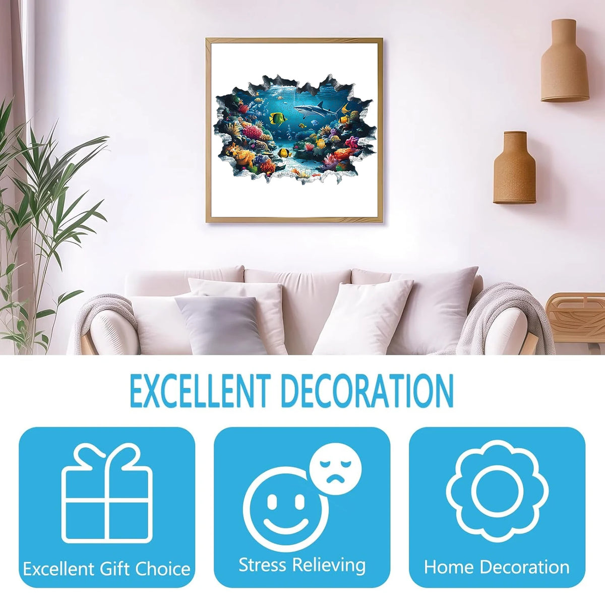 Puzzle en bois – Monde sous-marin & animaux marins