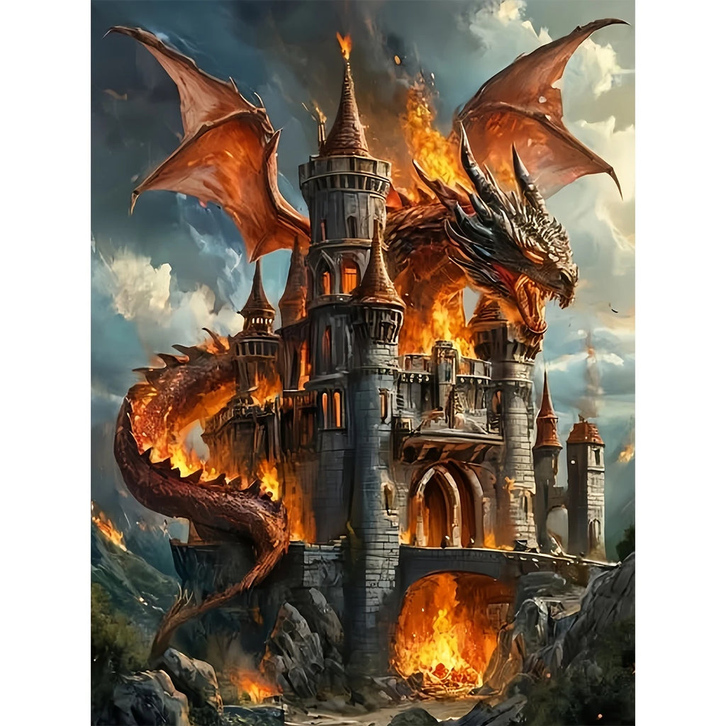 Puzzle Château du Dragon en Flammes – 500 à 2000 pièces