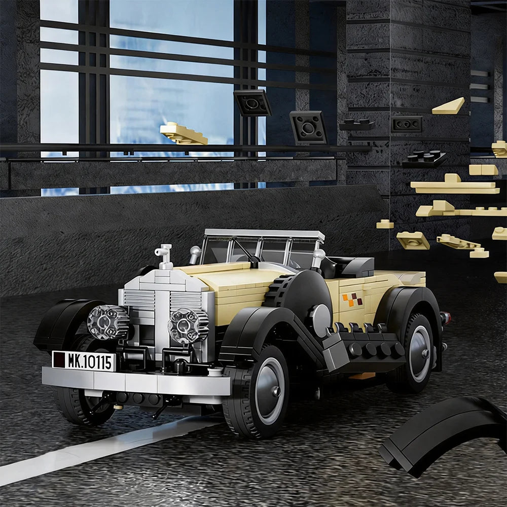 Voiture Classique Rétro MOC – Maquette en Blocs de Construction à Assembler