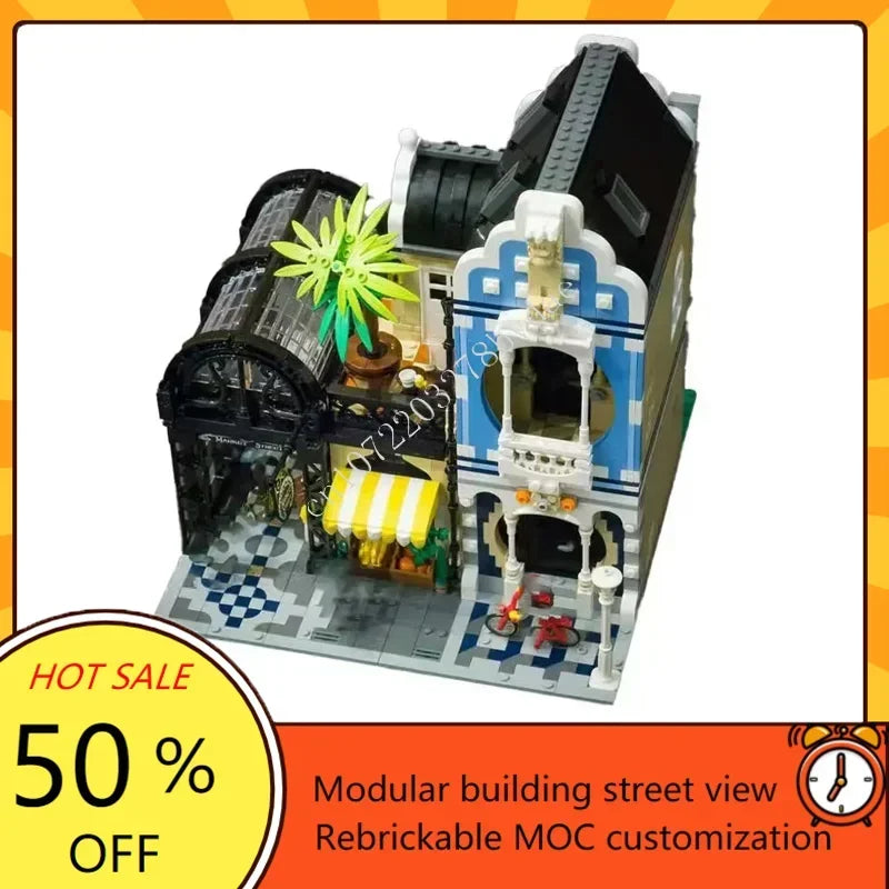 Maison Art Nouveau – Maquette 3D en Blocs de Construction – 2 591 Pièces