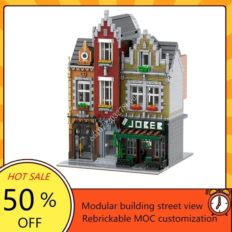 🏙️ Pub Urbain MOC – Kit de Construction 3450 Pièces