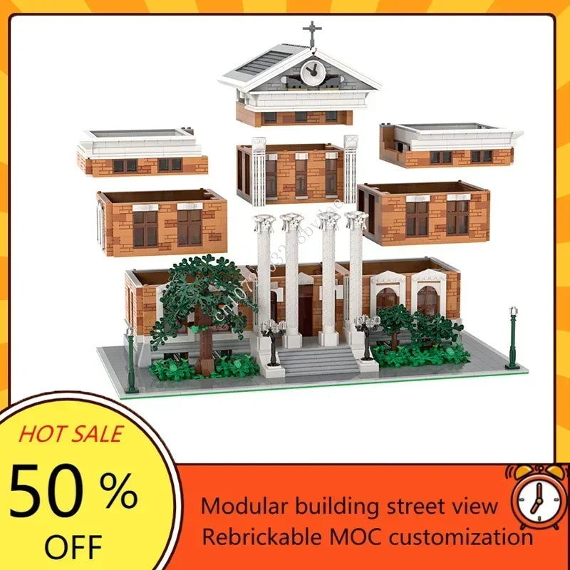 Tour de l’horloge modulaire MOC – Jeu de construction de 4 522 pièces