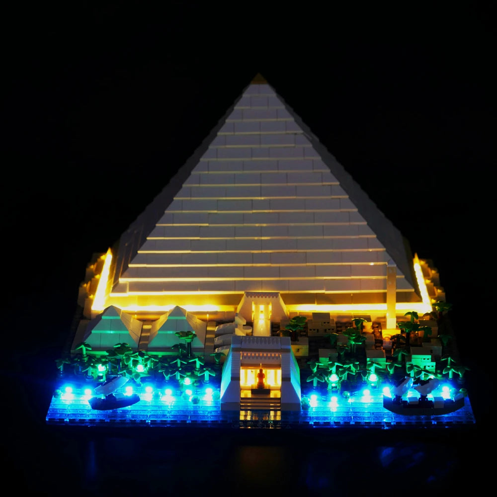 Kit d’éclairage LED pour pyramide en briques – Avec télécommande