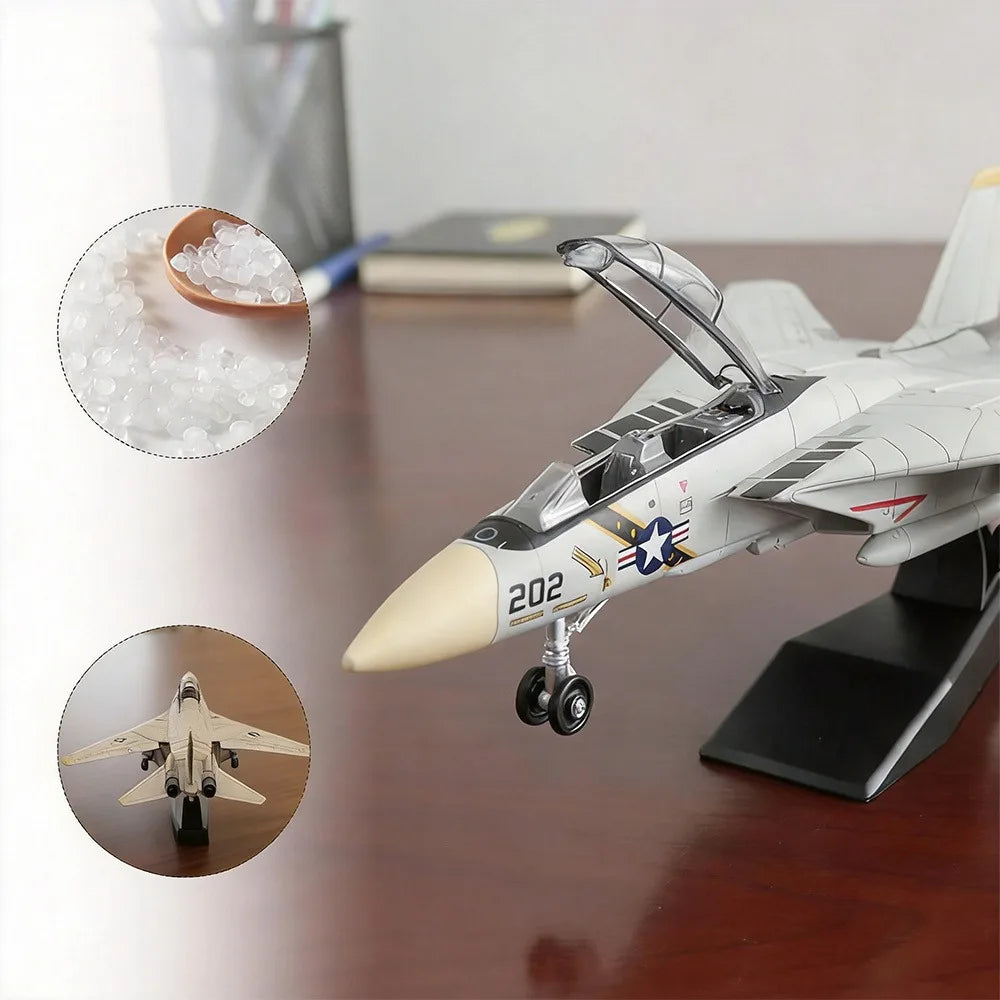 F-14 Tomcat à assembler – Avion de chasse en briques ABS – Modèle de collection 14+