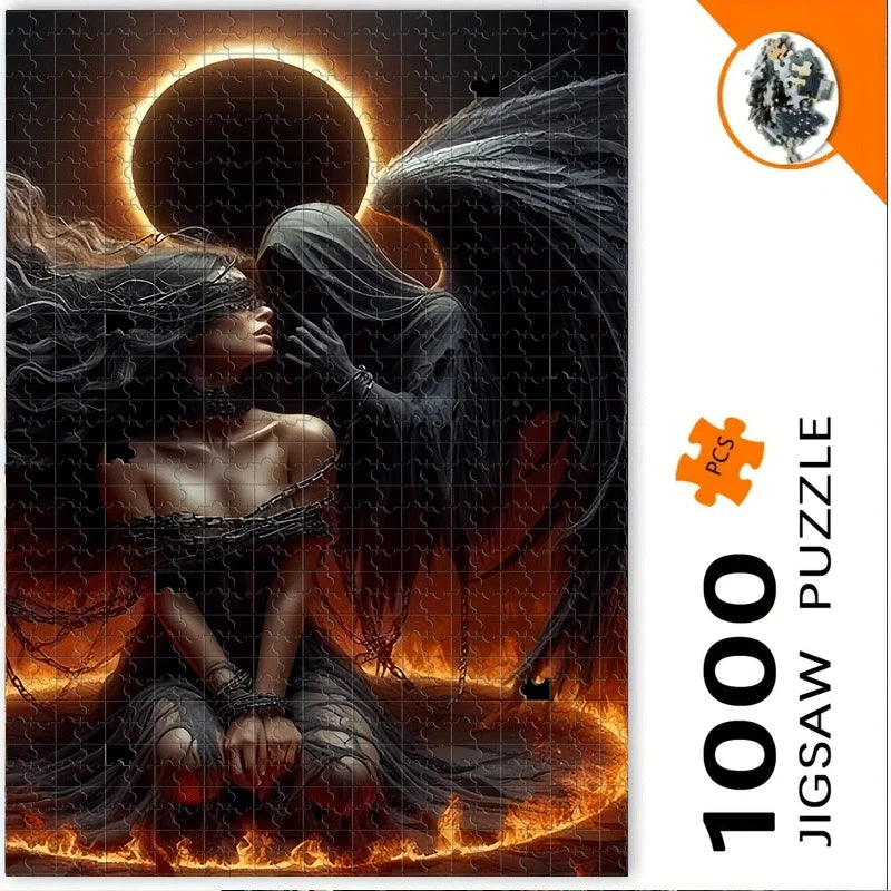 Puzzle Ange Gothique & Reine Sombre – 500 / 1000 pièces – Puzzle adulte