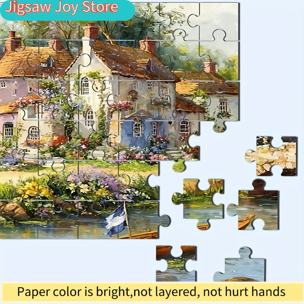 Puzzle Paysage de Village – 500/1000 Pièces – Défi & Détente pour Adultes