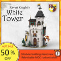 Tour blanche médiévale – Kit de construction MOC 1213 pièces