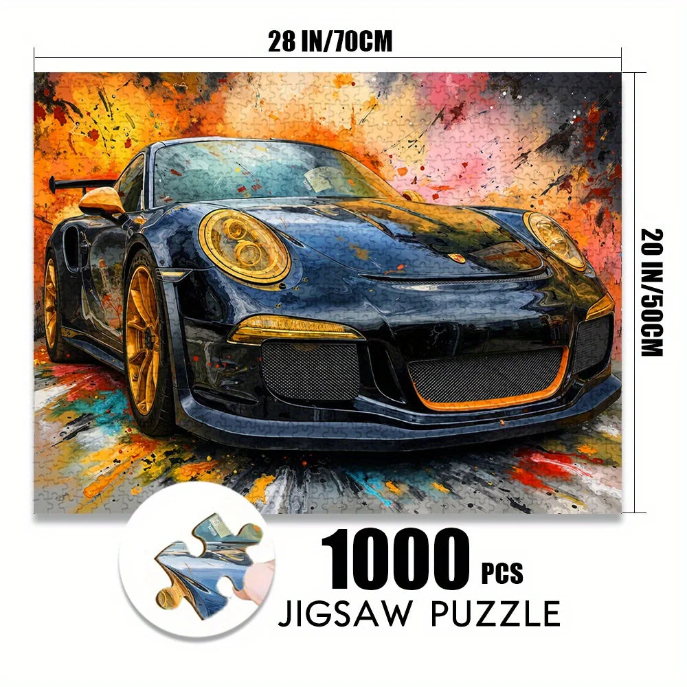 Puzzle Voiture de Course Abstraite – 500 & 1000 Pièces