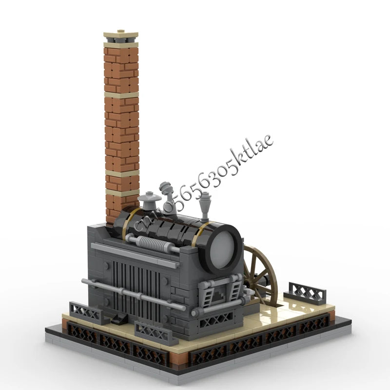 Machine à vapeur rétro Steampunk MOC – 375 pièces