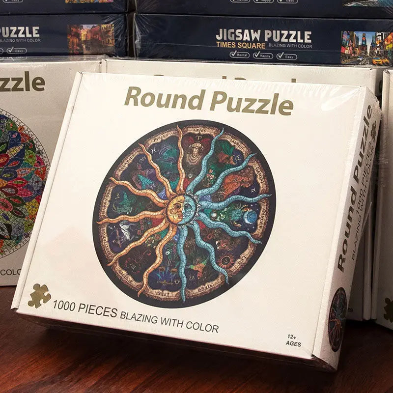 Puzzle rond 1000 pièces – Collection Évasion – 65 cm