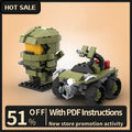 Figurine Soldat Futuriste & Véhicule Tout-Terrain en Briques – 320 pièces