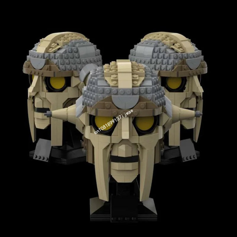 Casque de guerrier spatial à construire – Kit MOC 635 pièces