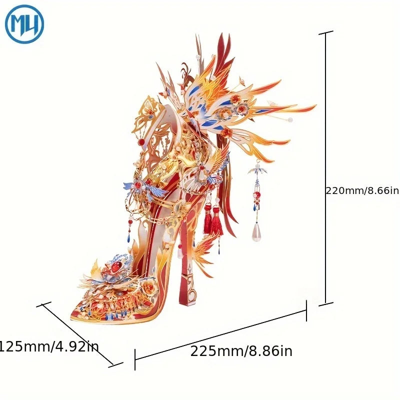 Puzzle 3D en Métal Phénix – Phoenix Shadow – Maquette à Assembler