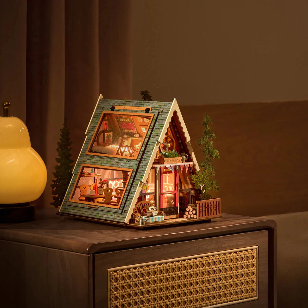 Maison Miniature 3D en Bois à Construire