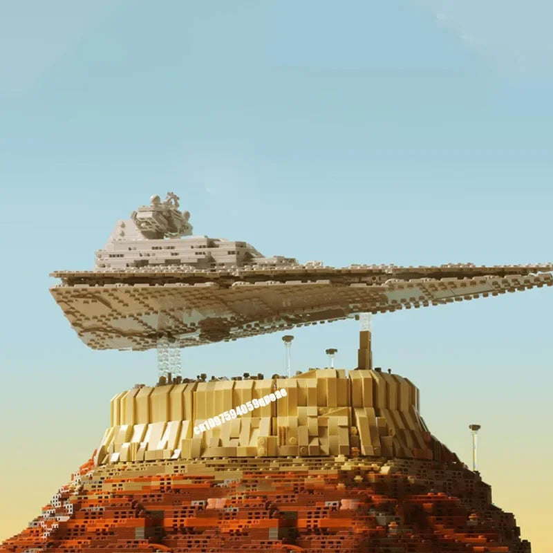 Destroyer Spatial au-dessus de la Ville – 5098 pièces – Modèle MOC à construire