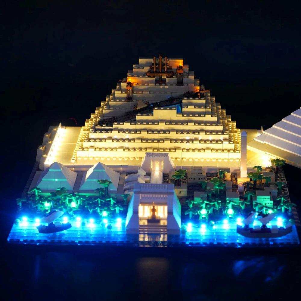 Kit d’éclairage LED pour pyramide en briques – Avec télécommande