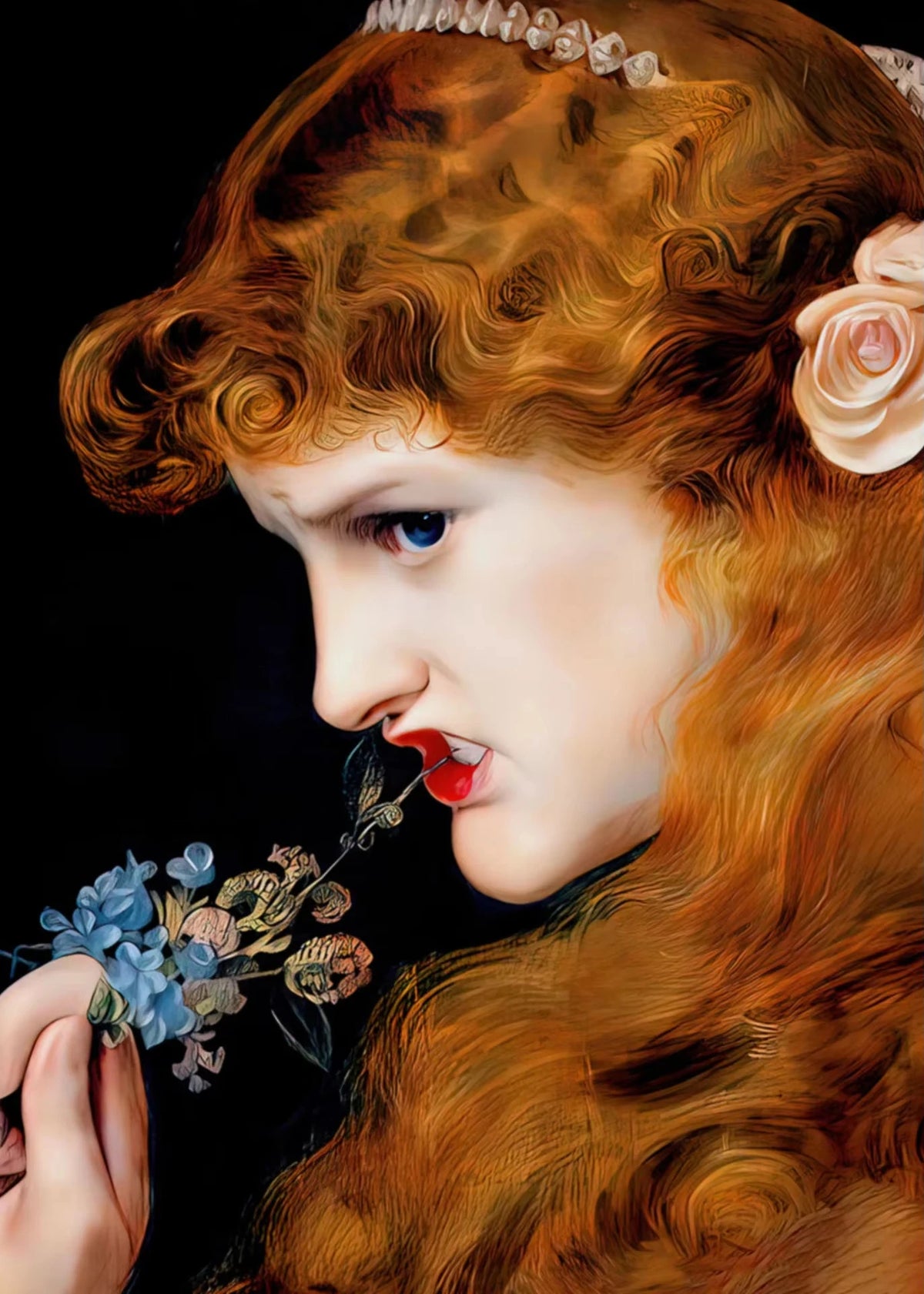 Puzzle Portrait de Femme Baroque – Ange Déchu – 1000 Pièces
