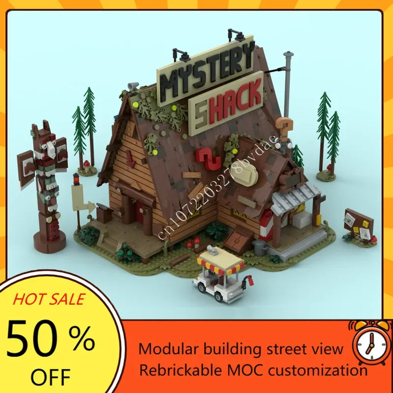 Cabane mystérieuse en forêt MOC – 3 874 pièces