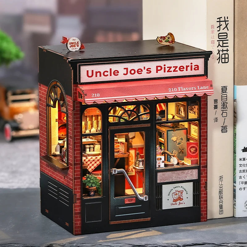 Book Nook CUTEBEE – Puzzle 3D en Bois avec Éclairage LED