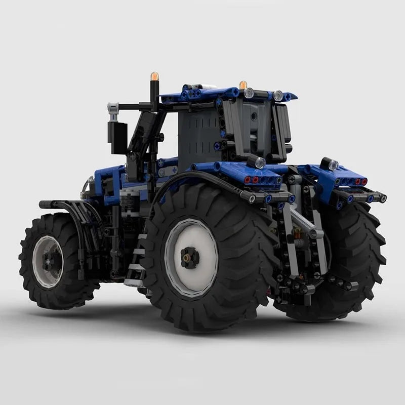 Tracteur agricole bleu à construire – Kit MOC 1092 pièces