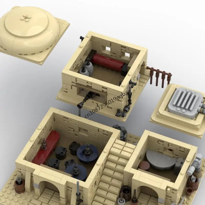 Bâtiment du désert en briques MOC – 1144 pièces