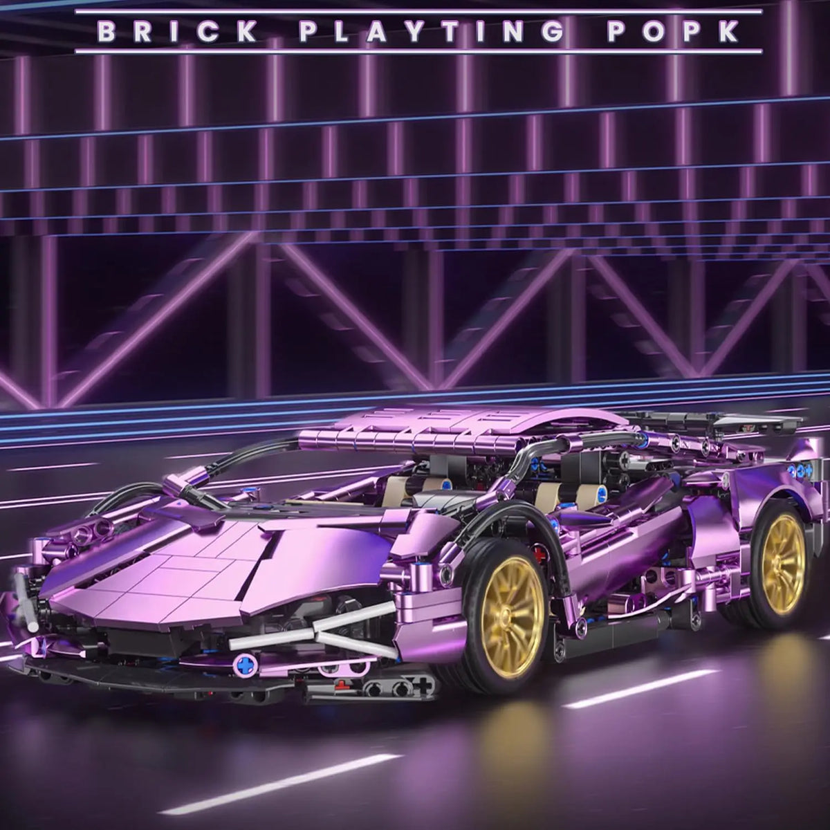 Supercar de Course 1:14 à Construire – 1 465 Pièces – Modèle de Collection