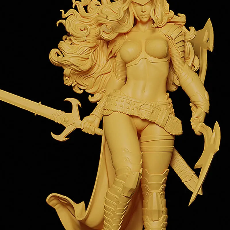 Figurine guerrière fantastique 3D à assembler et à peindre
