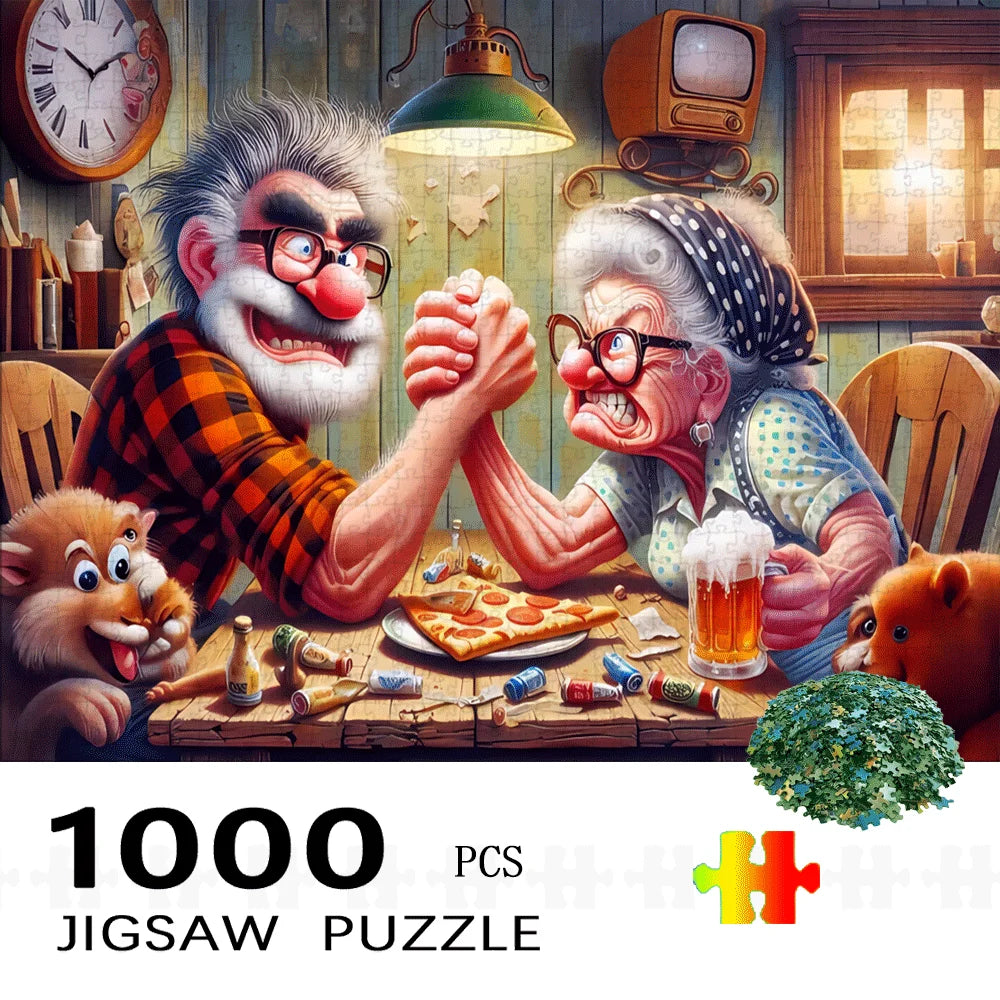 Puzzle 2D Papy et Mamie – 500 pièces – À partager en famille