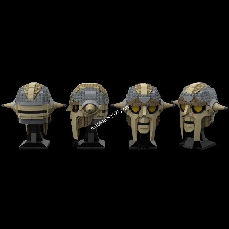 Casque de guerrier spatial à construire – Kit MOC 635 pièces