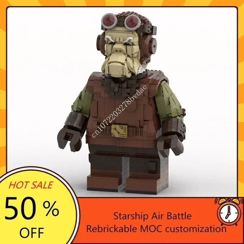 Pilote de Combat Spatial MOC – Figurine à construire en briques