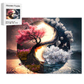 Puzzle en Bois Arbre de Vie Yin & Yang – Pièces Uniques pour Adultes