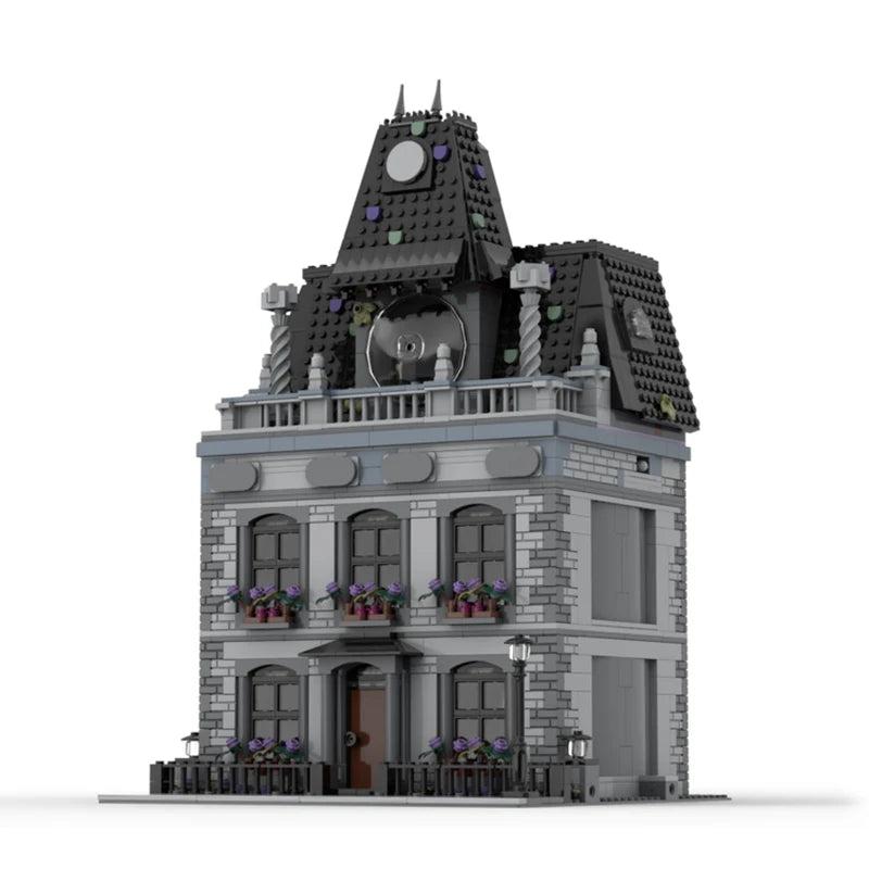 Manoir urbain à construire – Maquette en briques MOC 1584 pièces