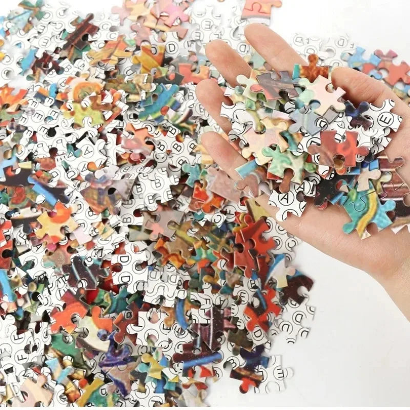 Puzzle Maison Française & Paysage – 1000 pièces – 75 × 50 cm – Adulte