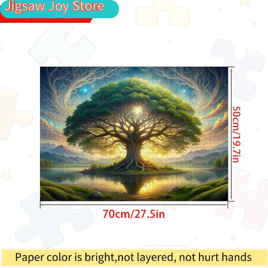 Puzzle 1000 pièces – Arbre de Vie Mystique – Paysage Fantastique
