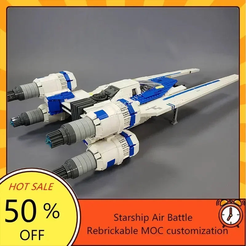 Vaisseau spatial U-Wing en briques – 2 658 pièces – Modèle de construction
