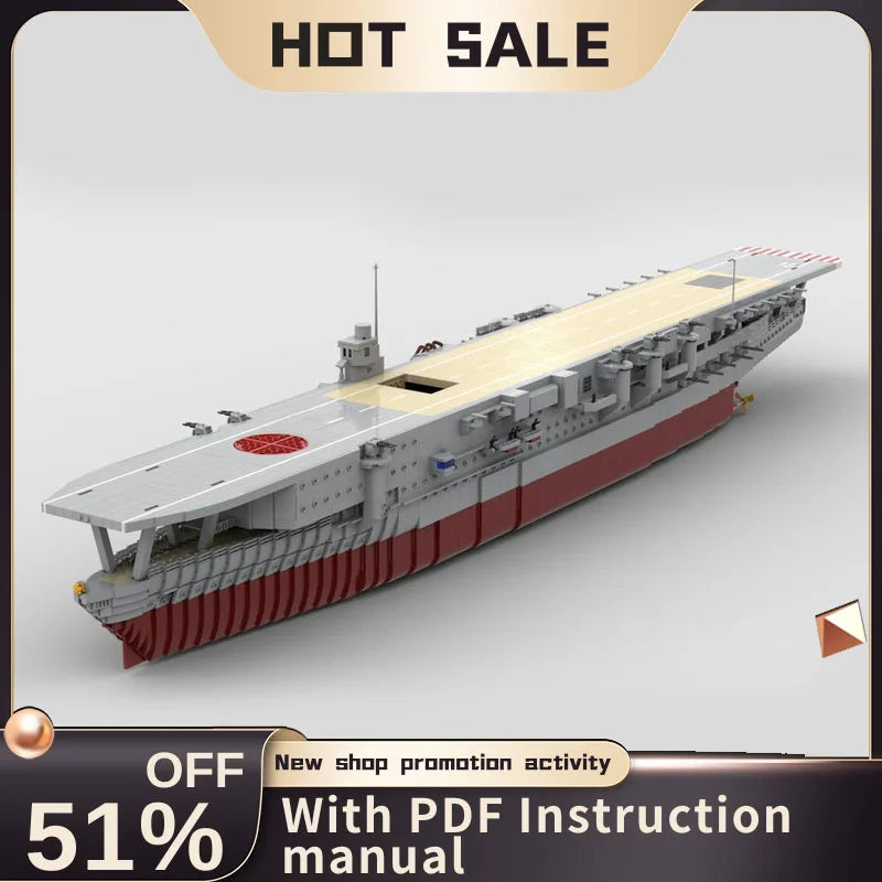 Porte-avions militaire – Maquette 3D à construire 5 229 pièces