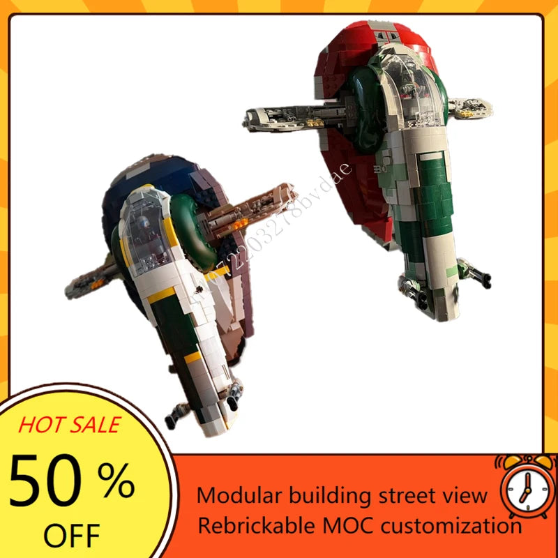 Vaisseau spatial MOC à construire – Modèle de collection avec intérieur détaillé