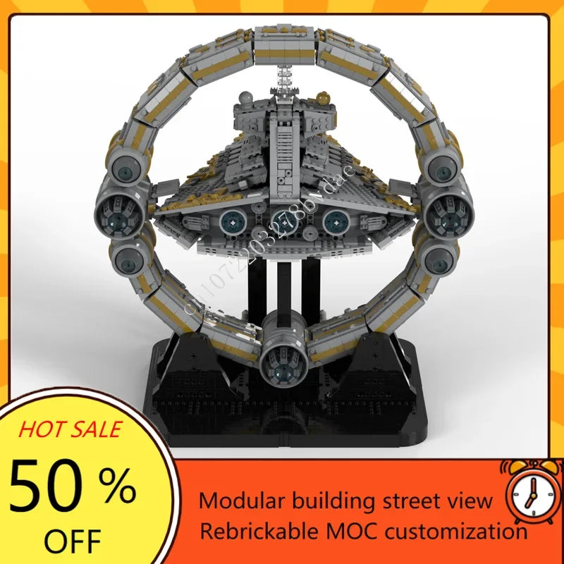 Vaisseau spatial futuriste 3D – Jeu de construction