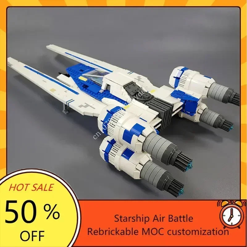 Vaisseau spatial U-Wing en briques – 2 658 pièces – Modèle de construction