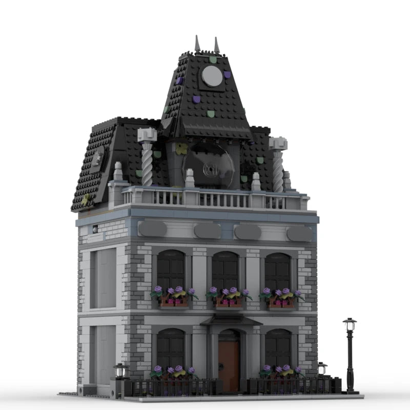 Manoir urbain à construire – Maquette en briques MOC 1584 pièces