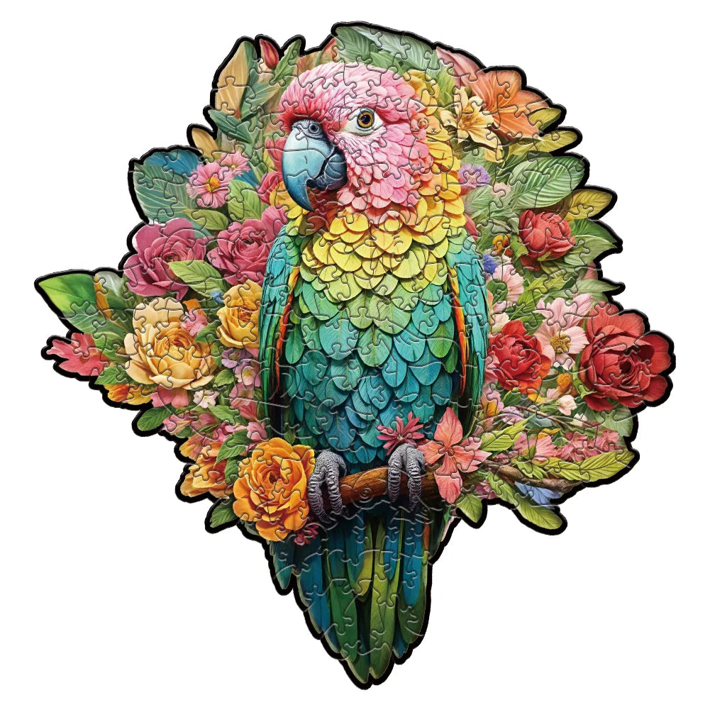Puzzle 3D en bois – Animaux fantastiques colorés à assembler
