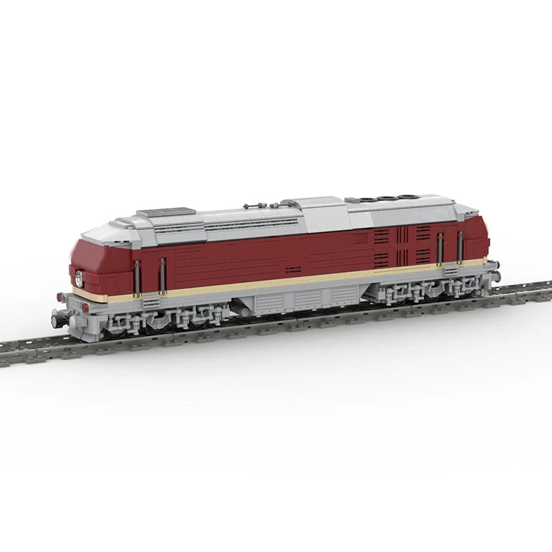 Locomotive Diesel BR132 V2 en Briques – 1 652 Pièces – Modèle de Train MOC à Construire