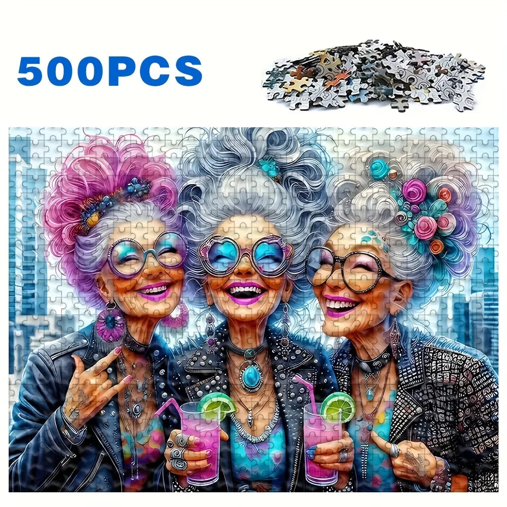 Puzzle 500 ou 1000 Pièces – Illustration Colorée et Originale | Jeu de Réflexion en Famille